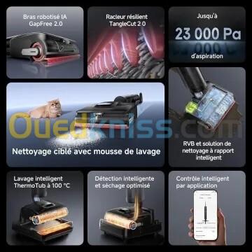 DREAME H15 Pro FoamWash Aspirateur Laveur, Nettoyage Ciblé, Bras Robotisé IA 2, TangleCut 2.0 10