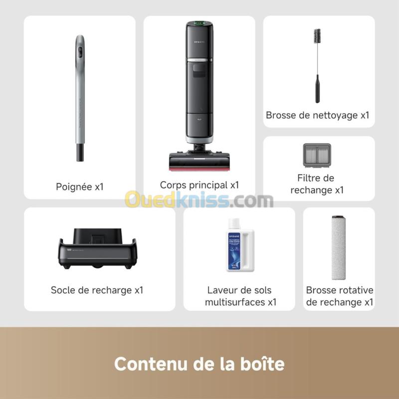 DREAME H15 ProHeat Balai Aspirateur Laveur intelligent,22000Pa,70min autonomie, contrôle App 9