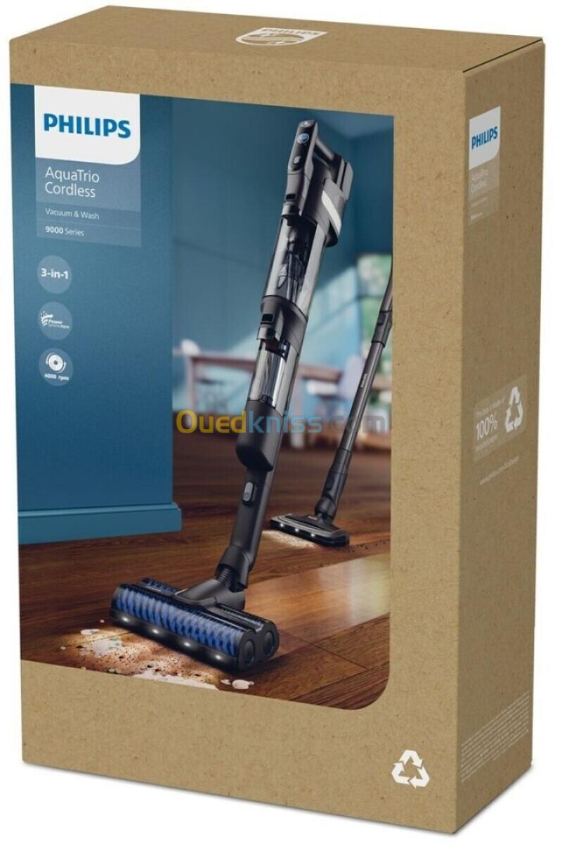 Philips Balai aspirateur laveur 3EN1 XW9463 AquaTrio -  30 min-  0,5 L Filtre HEPA-4 000 tr/min 2