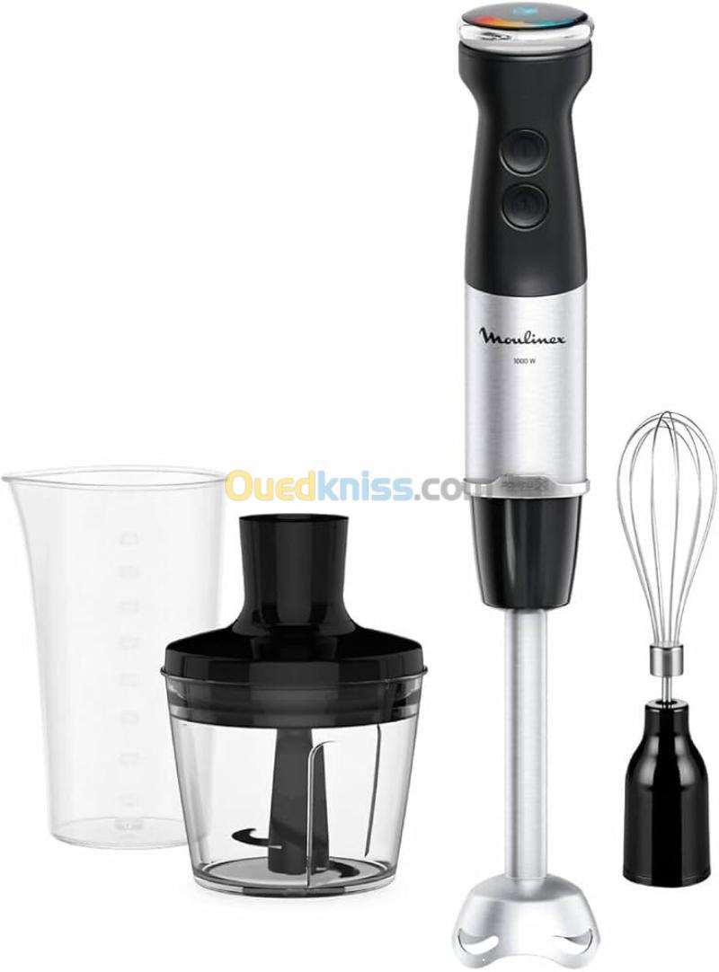 bras mixeur mulinex quickchef+ 3en1  - 1000 W - 3 accesoires - 4 lames - DD673810