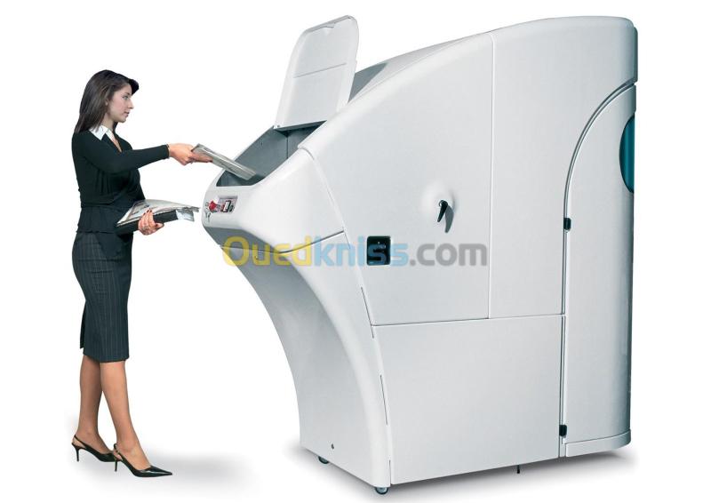 BROYEUR INDUSTRIEL HAUTE SÉCURITÉ AVEC COMPACTEUR DE PAPIER