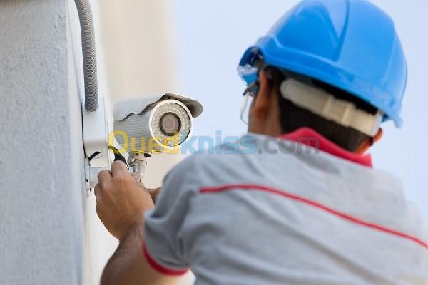  installation cameras de surveillance. alarmes et contrôles d'accès 