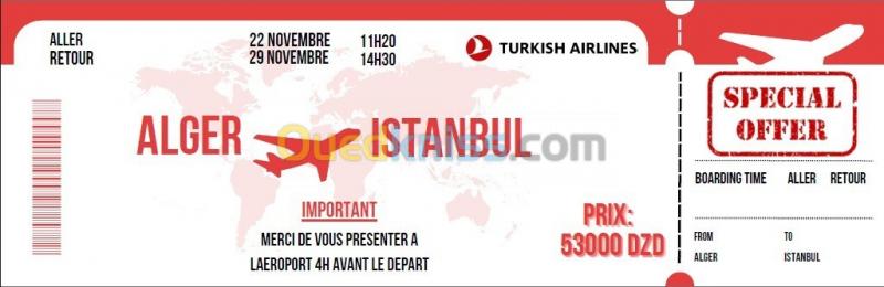  BIG Promo : Billets istanbul "Turkish Air line "