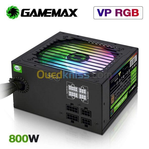  GAMEMAX Boite D'alimentation RGB 800W