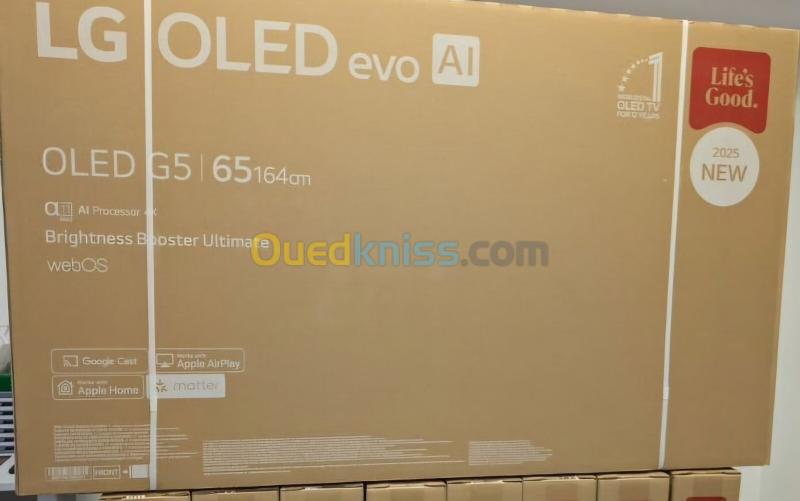 TV LG OLED EVO GALLERY EDITION 65" G5 SMART 4K 165FPS HDMI 2.1 ALPHA 11 NEW 2025 EUROPÉEN