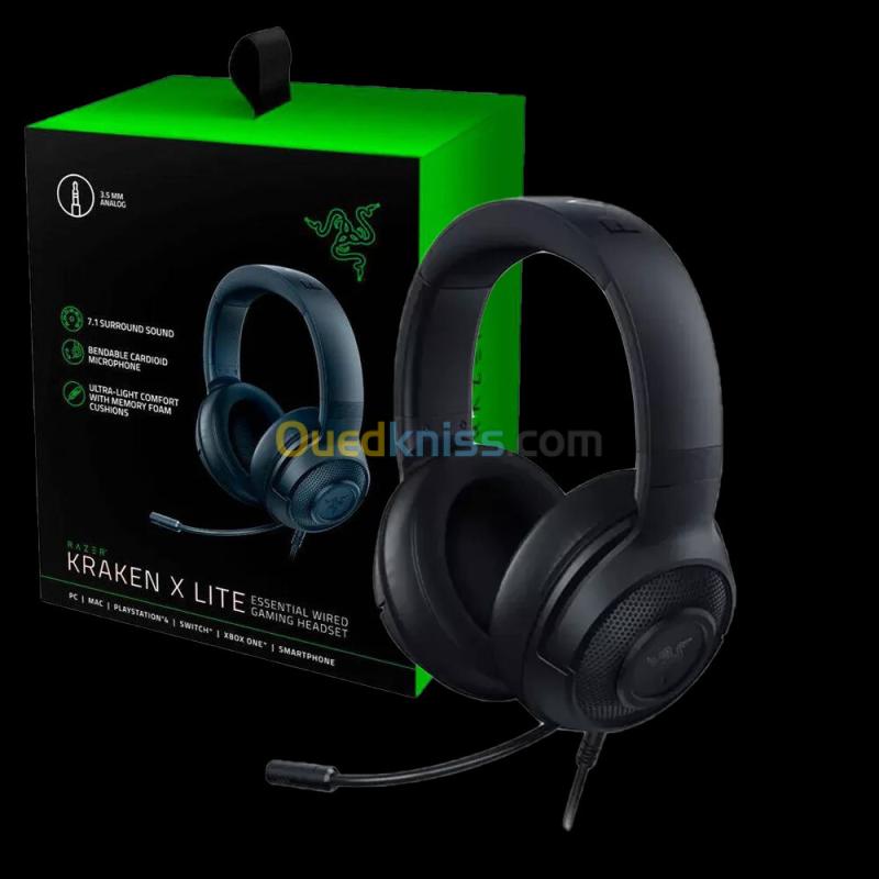 CASQUE GAMING RAZER KRAKEN X (DHM-002)