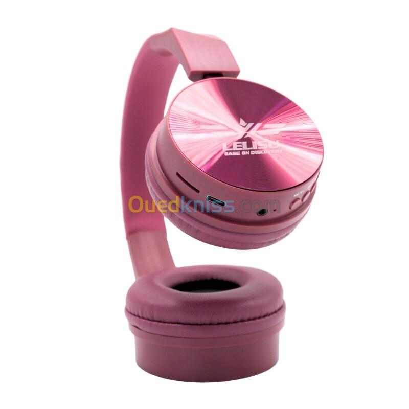 CASQUE MICROPHONE BLUETOOTH-TF CARD-AUX SANS FIL LELISU LS-226 BAT 8H 5