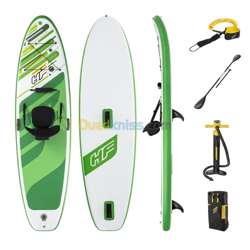  Paddle gonflable HF free soul pompe+rames+chaise 340*89cm 160kg Bestway