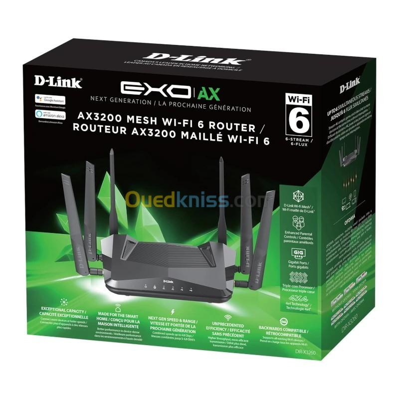  EXO AX AX3200 Wi-Fi 6 Router Dual Band Wireless Gigabit Gaming