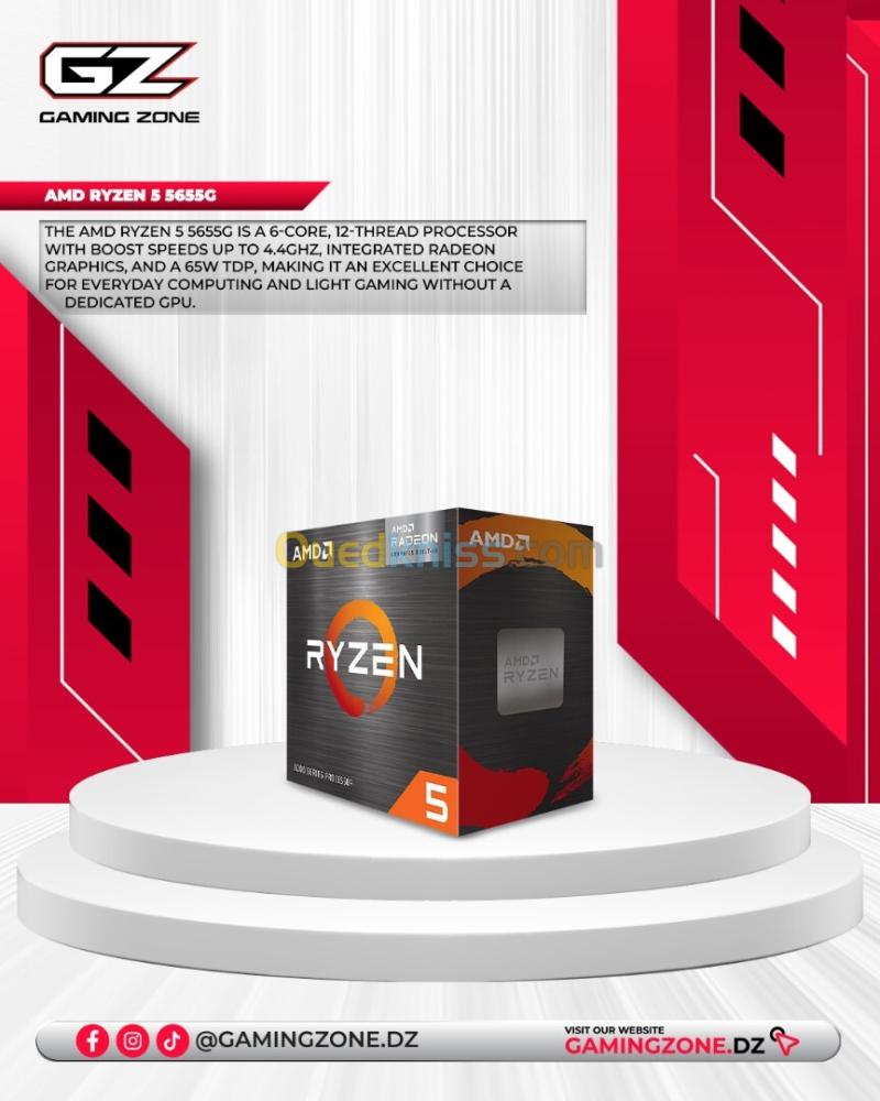 GAMINGZONE CONFIG PC AMD 5655G-1 R5 5655G - MSI A520M-A PRO - 8GB RAM 3200MHZ - SSD 256GB - 550 WATTS GARANTIE 18 MOIS 2