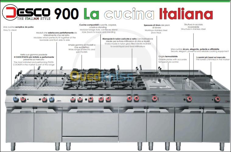  Batterie de cuisine série 700 / série 900 / équipements professionnels ORIGINE : Italie 