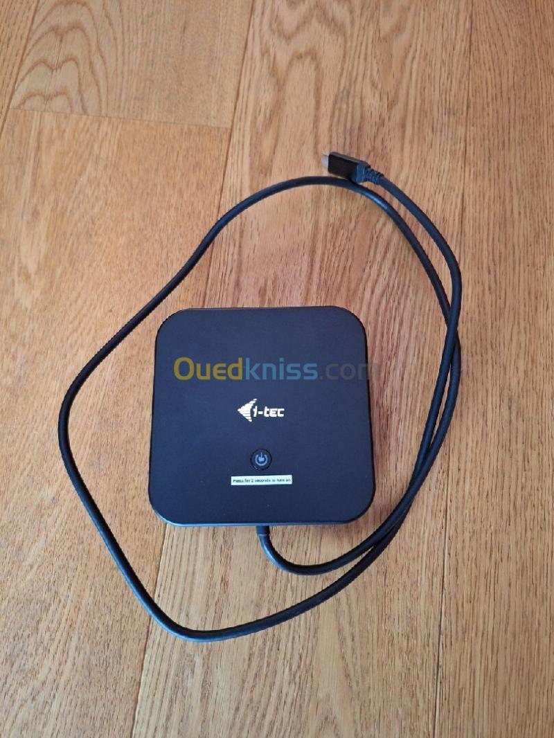 Station d'accueil i-tec USB-C à double écran avec alimentation 112 W