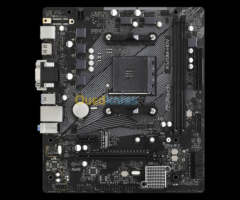 ASRock A520M-HDV / MOTHERBOARD / AM4 / MICRO ATX 2