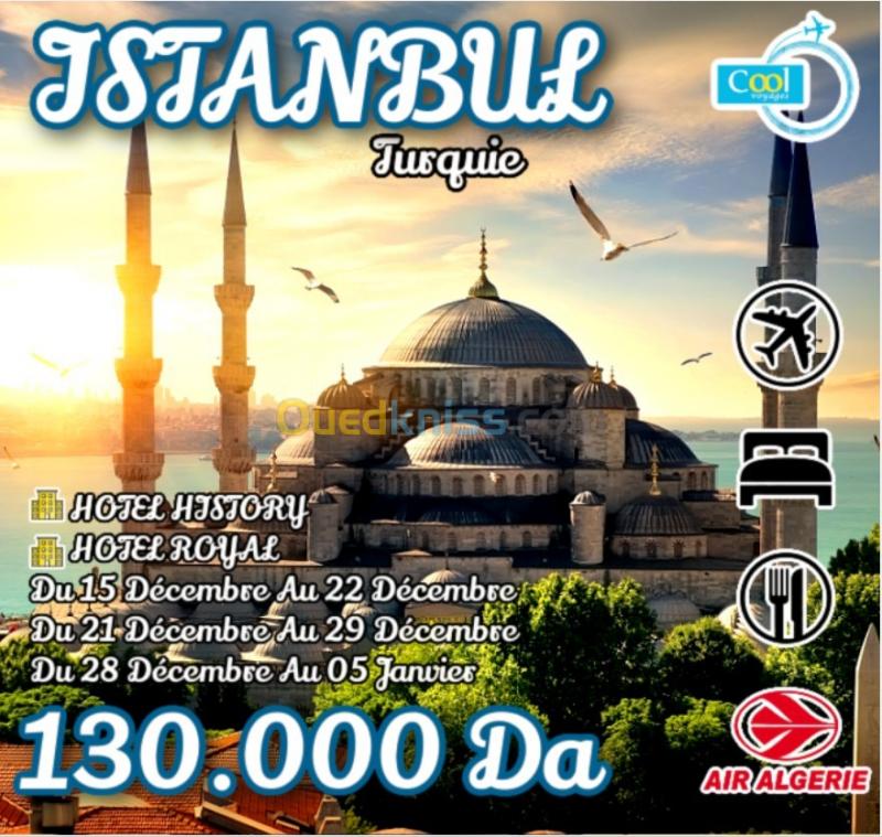  إسطنبول Istanbul Décembre Royal 4* 130.000 Da