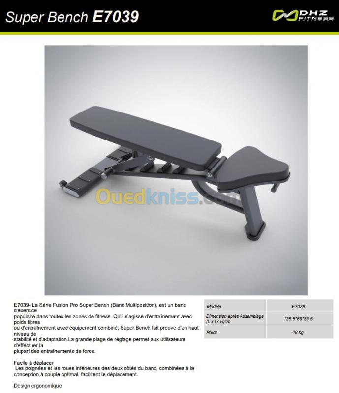 Banc de musculation pliable, inclinable, abdominaux - bench 500 fold  CORENGTH