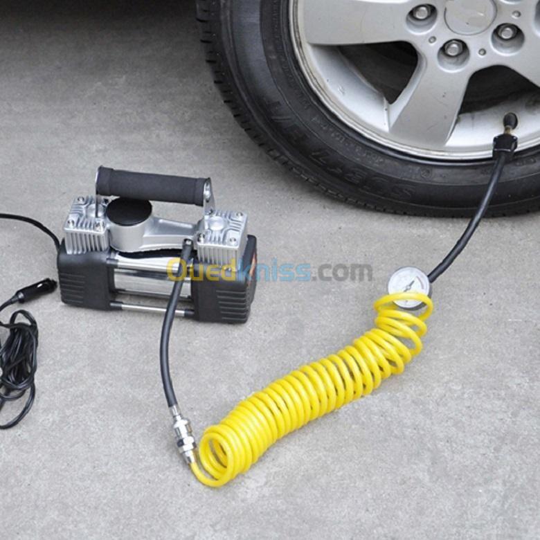 HONDA Compresseur D'air En Aluminium A Double Cylindre 12V-220V Pour Gonflage De Pneus De Voiture 7