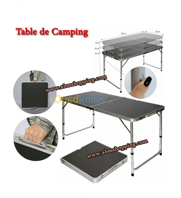  Table De Camping Pliante Valise