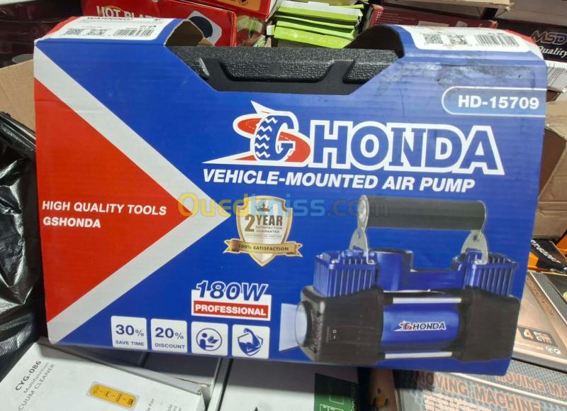 HONDA Compresseur D'air En Aluminium A Double Cylindre 12V-220V Pour Gonflage De Pneus De Voiture 17
