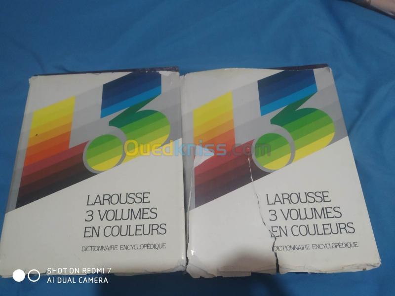  Larousse en couleurs 3 volumes 
