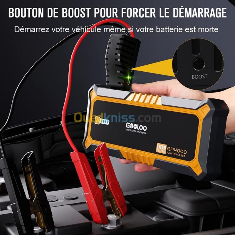  Booster GOOLOO  Batterie Voiture 4000A GP4000 12V