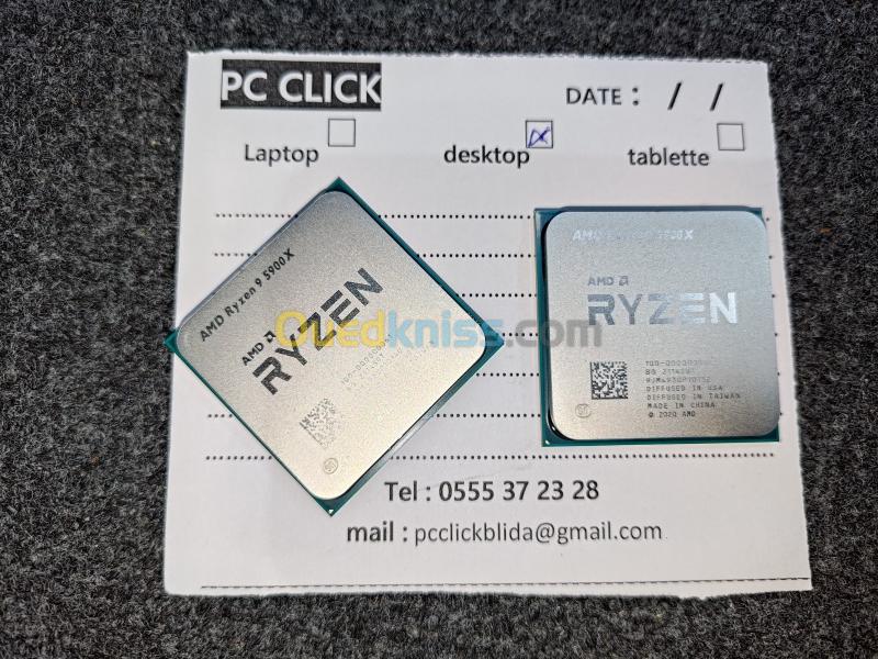 CPU AMD Ryzen 9 5900X (3.7 GHz / 4.8 GHz) (Tray) - Blida Algeria