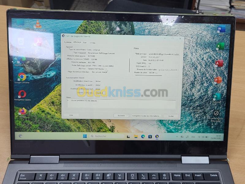 Lenovo Thinkpad X1 Yoga Gen 05 14" (2K) Tactile 360 i7 10eme 16GB DDR4 512GB SSD Nvme 8