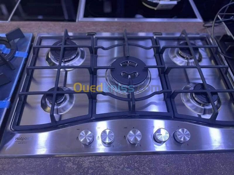 Tables de cuisson à gaz 5 feux inox  Ariston original ita 2