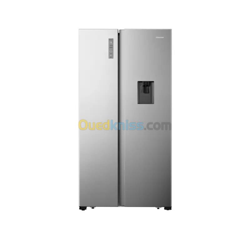 Réfrigérateur HISENSE Side by side  508 L  Distributeur d eau  Nofrost  Inox RC- 67WS