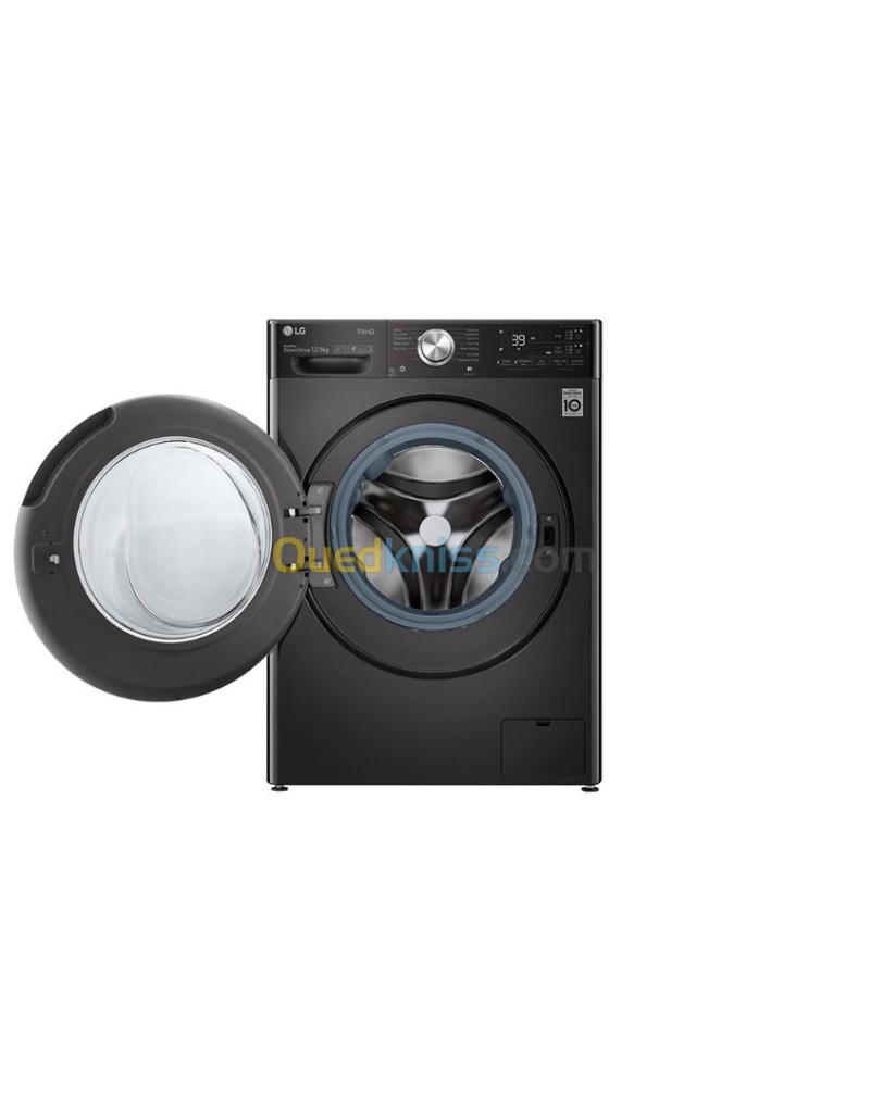 LG Machine a laver a chargement frontal l Lavante sechante l 12/8 KG l AIDD l TurboWash 360 l ThinQ 16