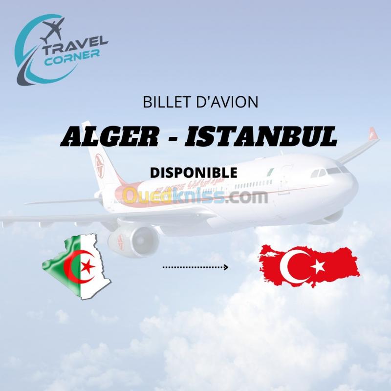  Billet d'avion ISTANBUL du 31 au 07 janvier 