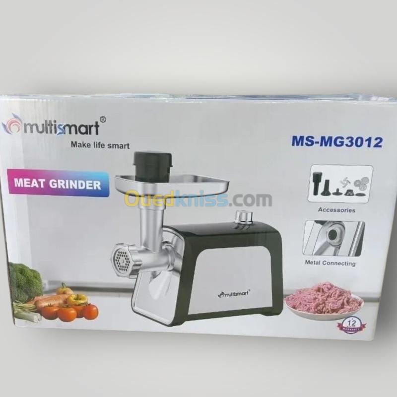 Hachoir à Viande électrique en Acier Inoxydable 600W | Multismart 3012