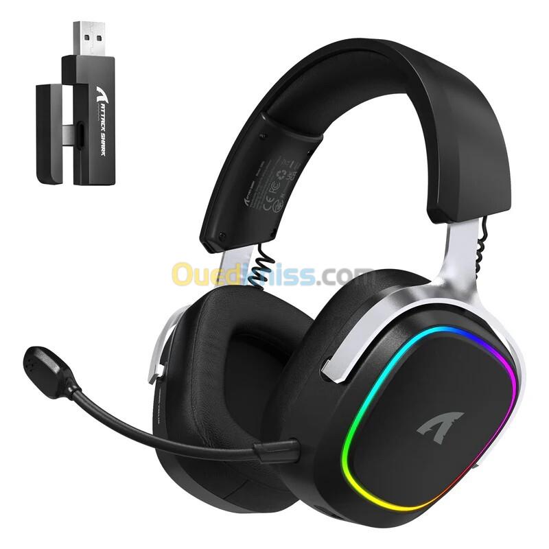 CASQUE GAMING ATTACK SHARK G800 TRI-MODE WIRELESS BLACK