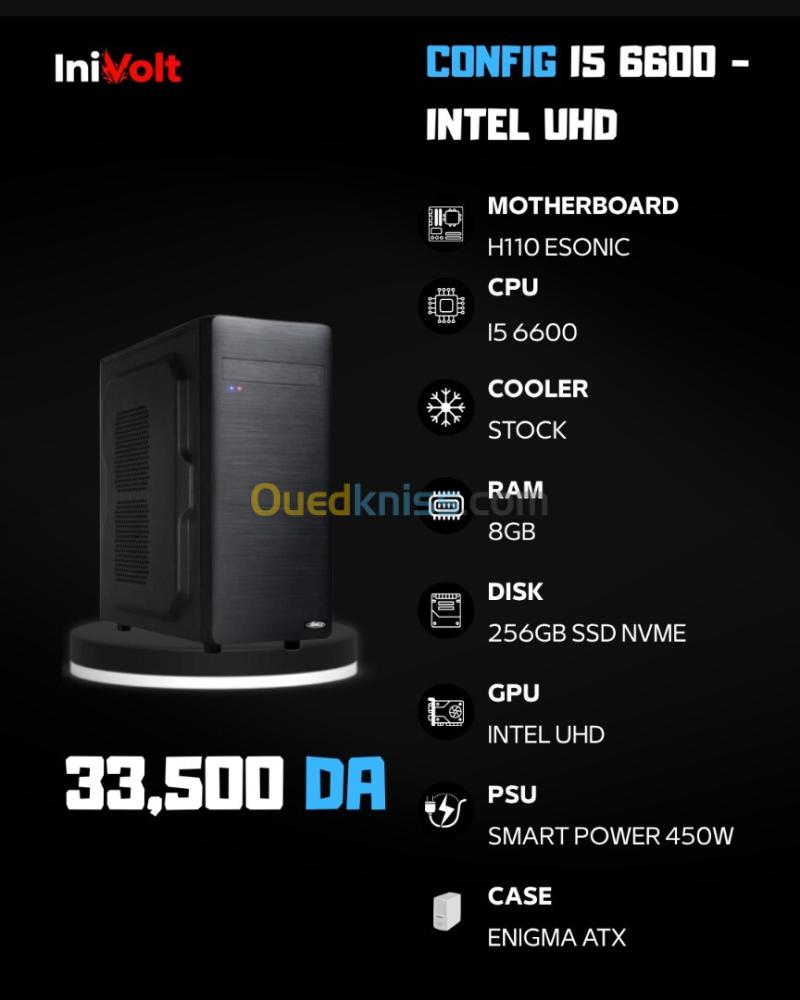PC -  i5 6600 - RAM 8GB DDR4 SSD 256GB NVME