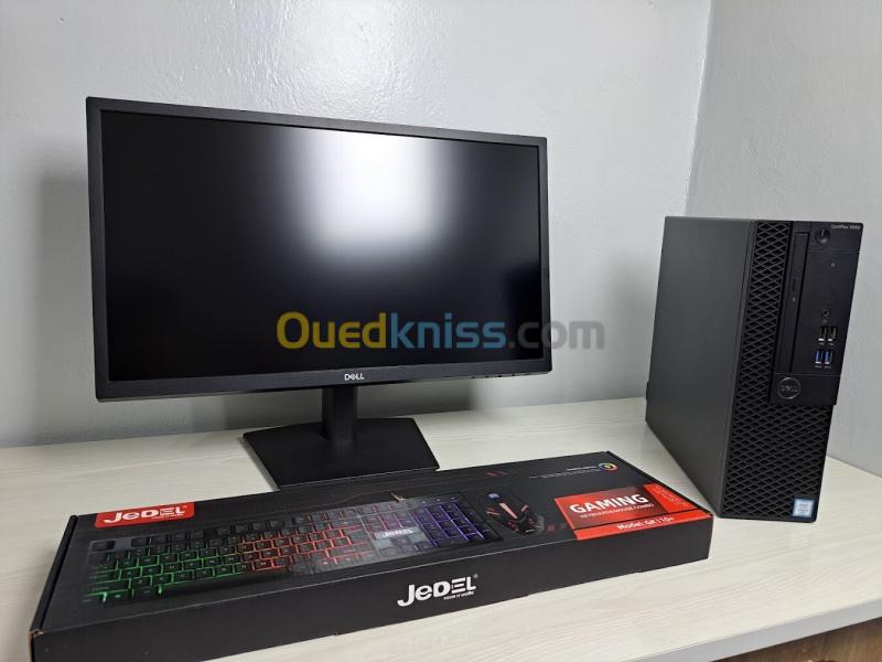Ordinateur de Bureau  Intel Core i3-6100  8GB DDR4  256GB SSD + Écran Dell 22" LED 3