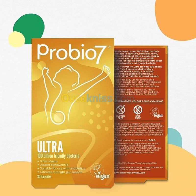  Probio7 Ultra 30 Gélules 100 Milliards Probiotiques
