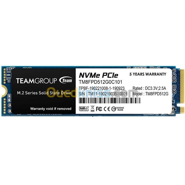  TEAMGROUP MP33 PRO 512GB GEN3X4 NVME 1.3SSD M.2 PCIe