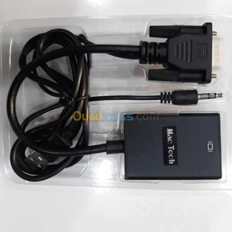  Convertisseur VGA & Audio to HDMI