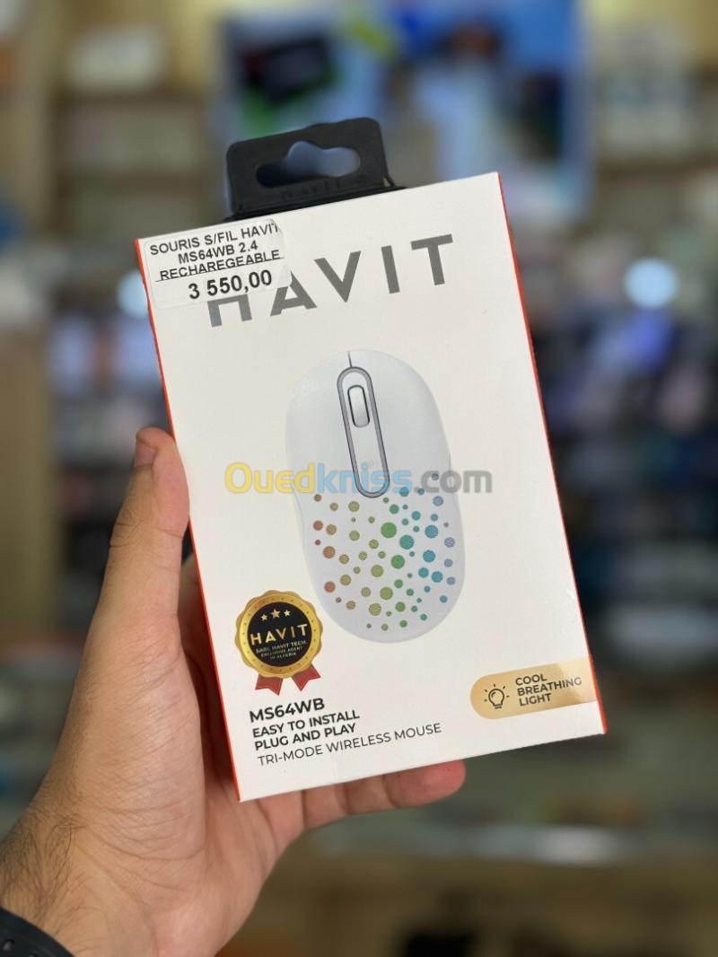 HAVIT MS64WB  Souris sans fil Tri-Mode rechargeable 2