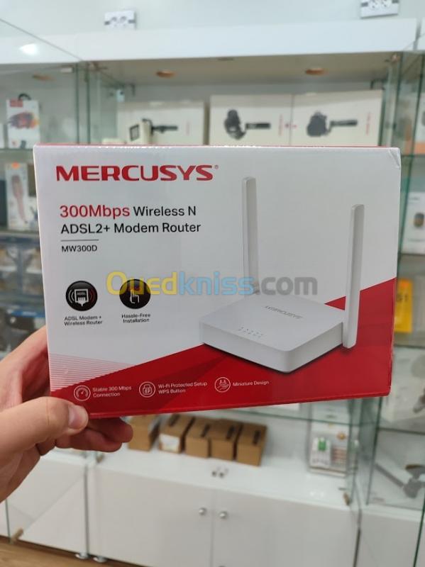  Mercusys MW300D Modem Routeur ADSL2+ WiFi N 300 Mbps