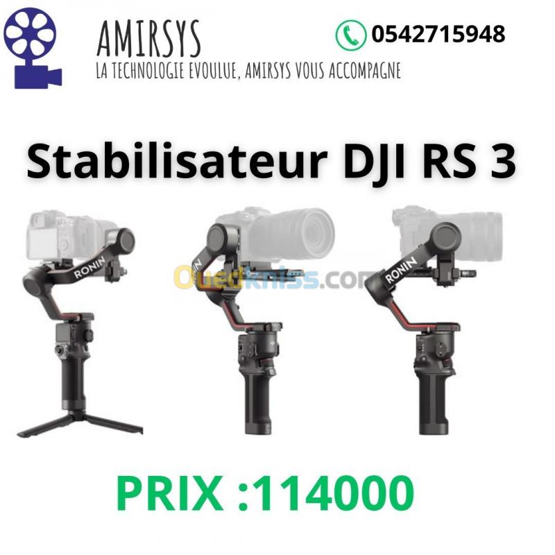  Stabilisateur DJI RONIN RS3  Stabilisateur De Caméra Professionnel