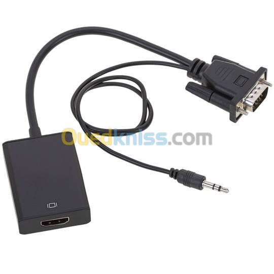ADAPTATEUR VGA TO HDMI + AUDIO EN BOITE 3