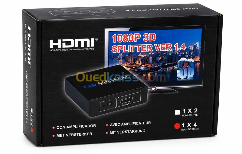 SPLITER HDMI 4 PORTS 4