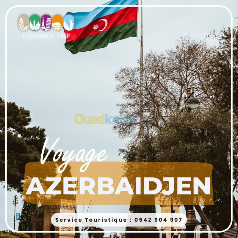  VOYAGE SEJOUR A AZERBAIJAN ادربيجان  + VISA DISPONIBLE 
