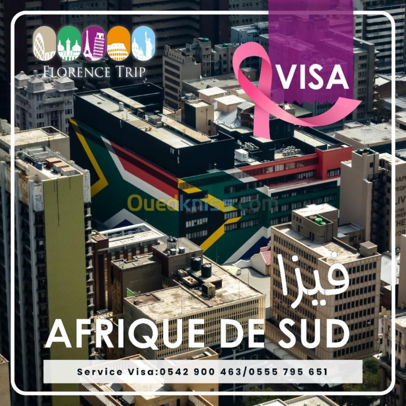  VISA SUD AFRIQUE فيزا  جنوب افريقيا + VOL DIRECT JOHANNESBEURG  CHQ DIMANCHE JEUDI