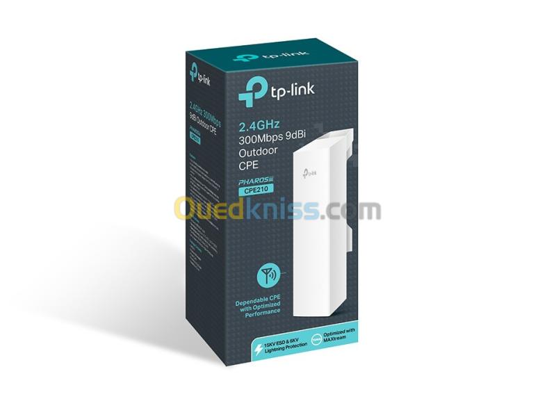 POINT D'ACCES TP-LINK CPE210 WiFi Extérieure 2.4GHZ