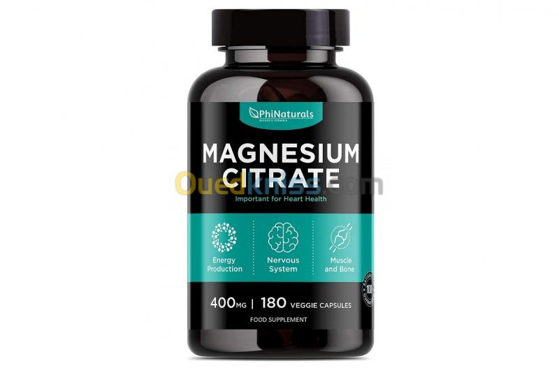  Magnésium Citrate - 180 Capsules - 400mg