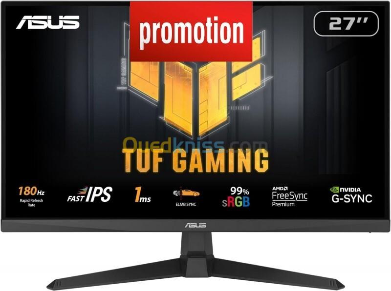ECRAN ASUS TUF GAMING VG279Q3A - 27"FHD IPS - 180 HZ - 1 MS - FREESYNC / G-SYNC- HDMI/DP- NOIR 2