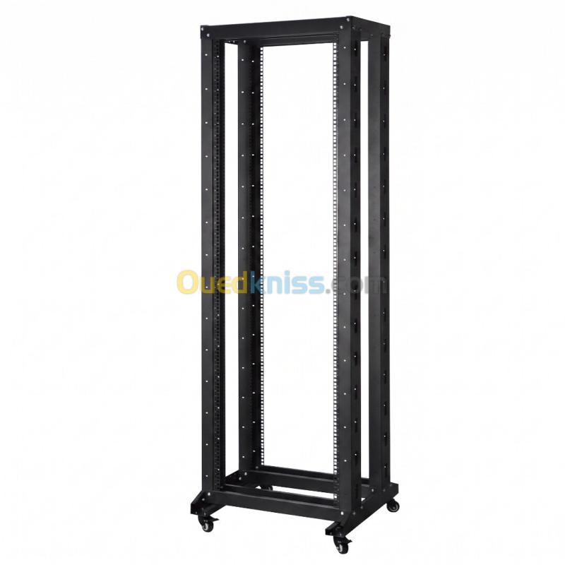 ARMOIRE DE BRASSAGE OPEN RACK 42U / 37U / 32U / 22U600*600 Réseau