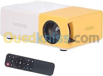 Mini Projecteur Datashow, Vidéoprojecteur Full HD 1080P, Projecteur de Film Portable, Projecteur de Cinéma Maison Multimédia Compatible avec HDMI, USB, VGA, AV 3