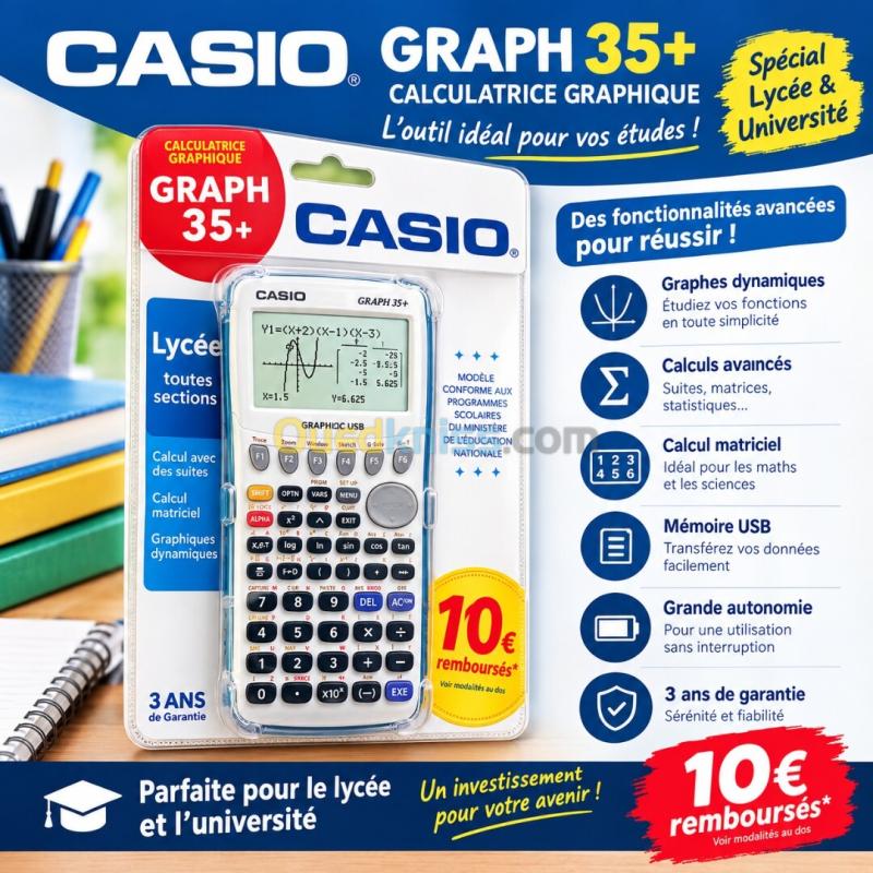 آلة حاسبة كاسيو Graph 35+ جديدة في علبتها  توصيل متوفر 58 ولاية 2